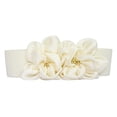 thumbnail image 1 of Women Belts for Jeans Elastic Fashion Belts for Women Dresses Wide Stretch Belts for Women Wide Belts for Women Fashion Elastic Belt for Dresses Wide Belts for Women Trendy,White, 1 of 8