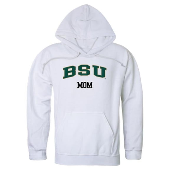 Women Bemidji State Beavers Mom Hoodie, White - 2XL