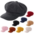 thumbnail image 1 of Women Beret Newsboy Hat French Wool Cap Classic Autumn Spring Winter Hats, 1 of 6