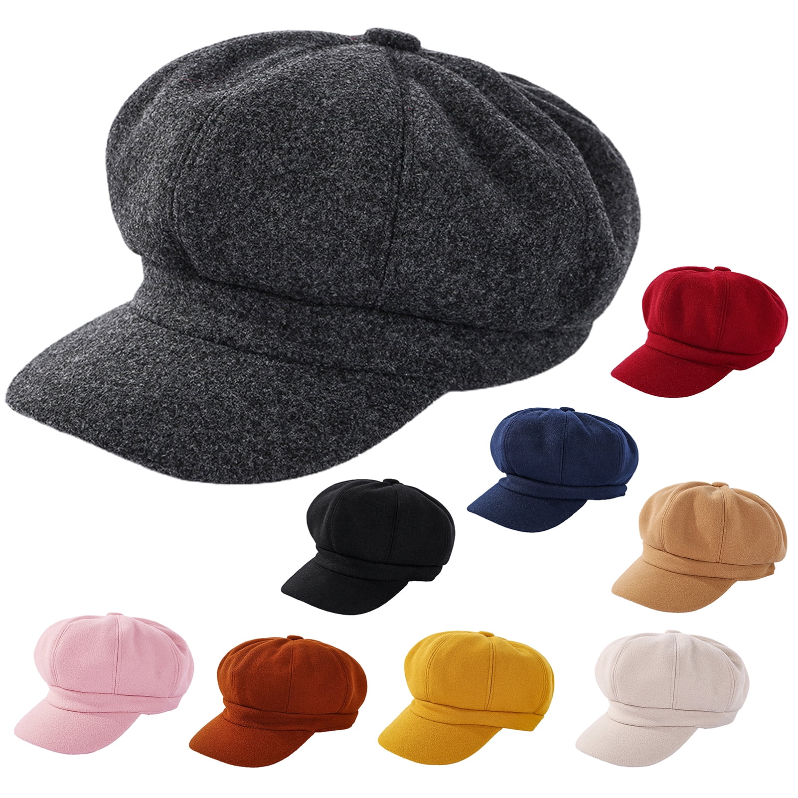Women Beret Newsboy Hat French Wool Cap Classic Autumn  display picture 3
