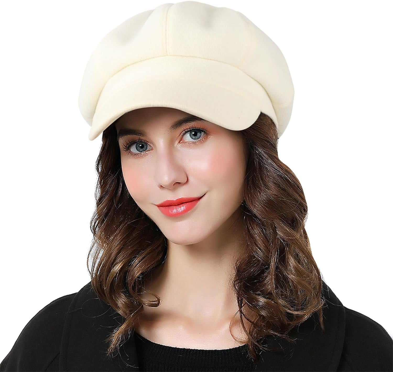 Women Beret Newsboy Hat French Wool Cap Classic Autumn Spring