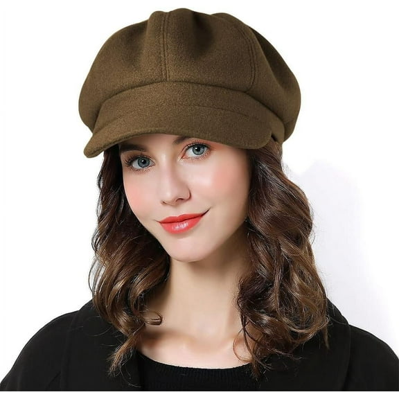 Women Beret Newsboy Hat French Wool Cap Classic Autumn Spring Winter