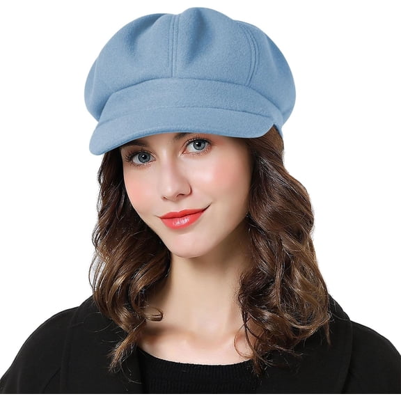 Women Beret Newsboy Hat French Wool Cap Classic Autumn Spring Winter
