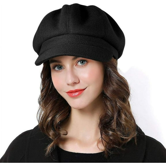 Women Beret Newsboy Hat French Wool Cap Classic Autumn Spring Winter