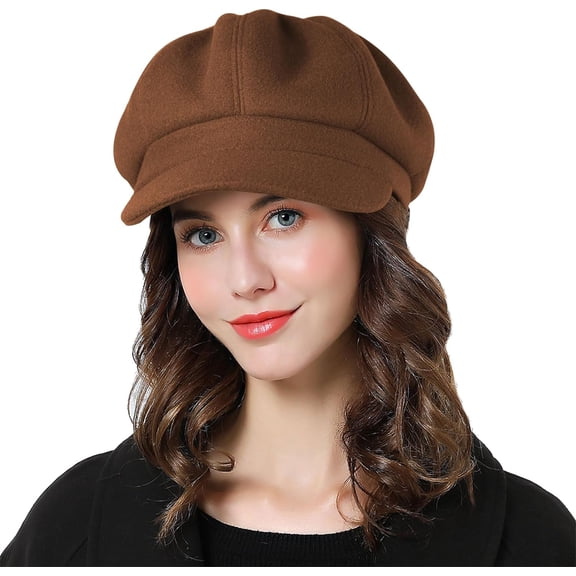 Women Beret Newsboy Hat French Wool Cap Classic Autumn Spring Winter