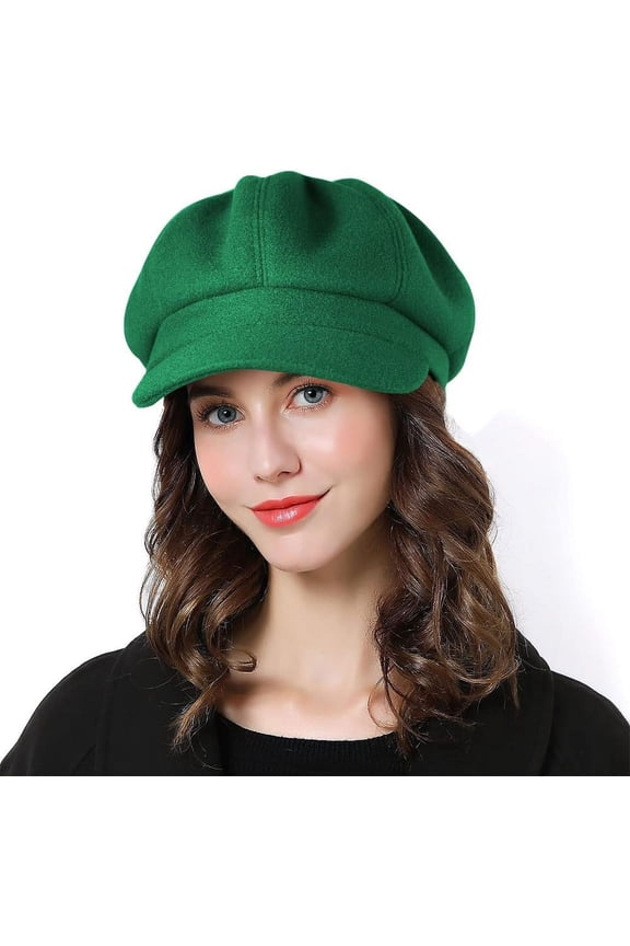 Women Beret Newsboy Hat French Wool Cap Classic Autumn Spring Winter