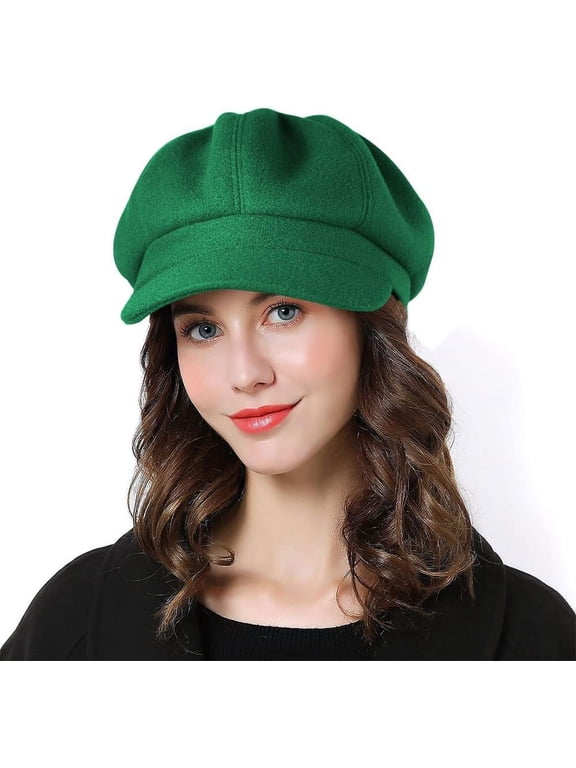 Women Beret Newsboy Hat French Wool Cap Classic Autumn Spring Winter