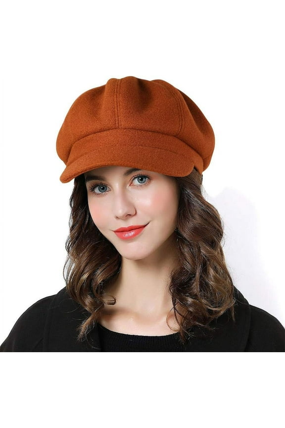 Women Beret Newsboy Hat French Wool Cap Classic Autumn Spring Winter