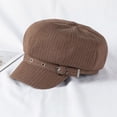 thumbnail image 1 of Women Beret Newsboy Hats Classic Autumn Spring Winter Cap Girls with Leather Bands Hair Girls Women Medium Painter Hats Women French Hats for Men French Women Artist Women French Ladies French Hat, 1 of 3