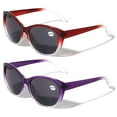 thumbnail image 1 of Women Bifocal Reading Sunglasses Reader Glasses Cateye Vintage Jackie O Leopard Checker +2.75, 1 of 3