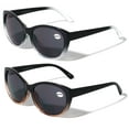 thumbnail image 1 of Women Bifocal Reading Sunglasses Reader Glasses Cateye Vintage Jackie O Leopard Checker +3.25, 1 of 3