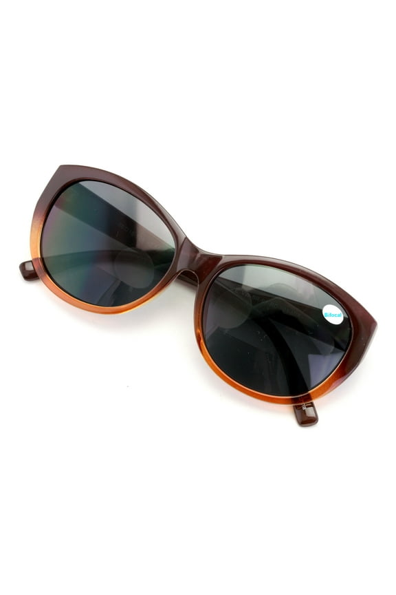 Women Bifocal Reading Sunglasses Reader Glasses Cateye Vintage Jackie O Leopard Checker