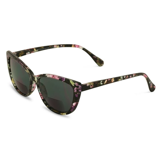 Women Bifocal Reading Sunglasses Reader Glasses Cateye Vintage Jackie O Leopard