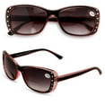 thumbnail image 1 of Women Bifocal Reading Sunglasses Reader Glasses Fashion Rhinestone Translucent, 1 of 3