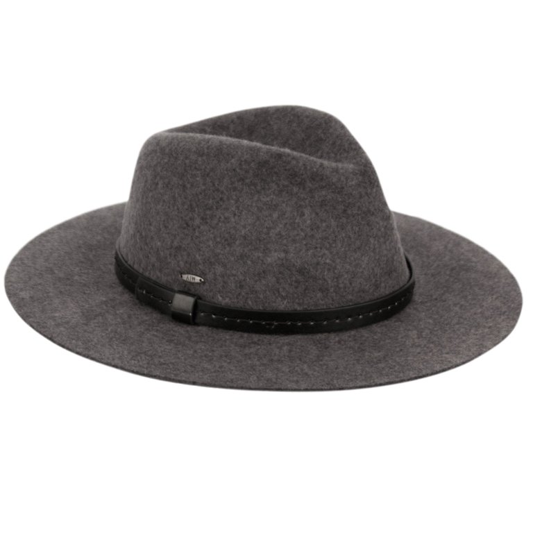 Women Big Brim Wool Felt Fedora Hat Winter Cap With Faux  display picture 1