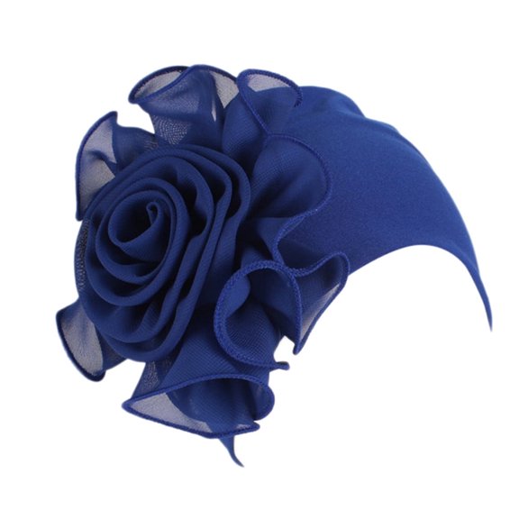 Women Big Retro Cap Hat with Flowers for Baseball Enthusiasts - Turban Style Baseball Caps