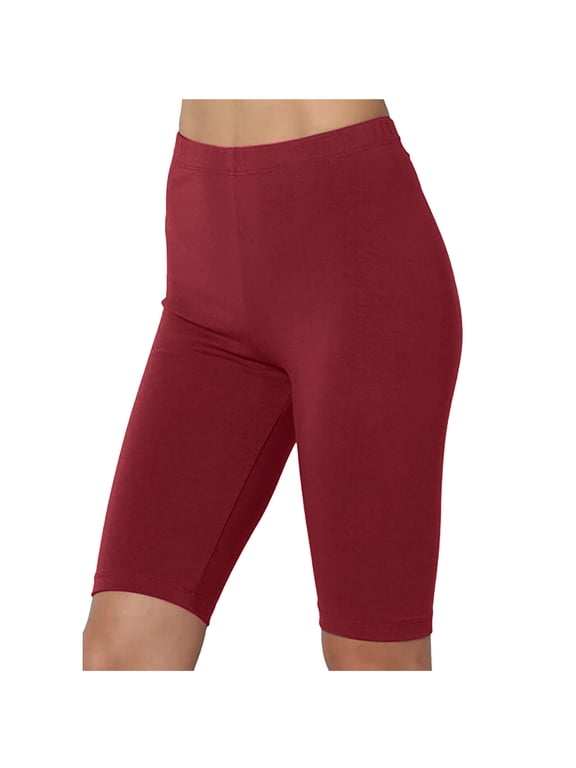 Women Athletic Shorts, Z-2-Wine,L