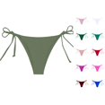 thumbnail image 1 of Women Bikini Bottoms Full Coverage Swimsuit Army Green Mid Rise Swim Bottoms Swimsuit Bottoms For Women, 1 of 6