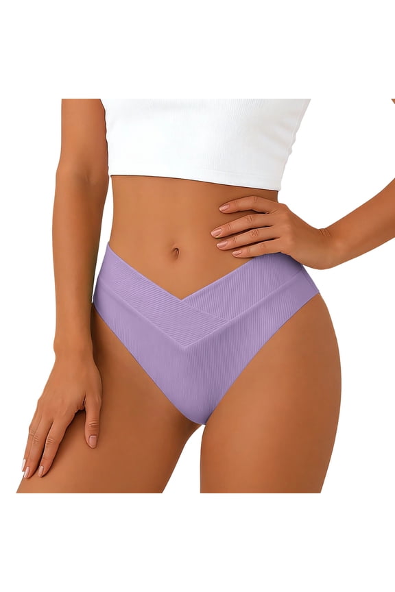 Women Bikini Bottoms Solid Color Triangle Style Swimwear Summer Beach Bathing Suit Swimsuit M