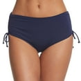 thumbnail image 1 of Women Bikini Bottoms Tummy Control High Waisted Bathing Suit Comfortable Ruched Scrunch Swimsuit Bottom Blue XXL, 1 of 4
