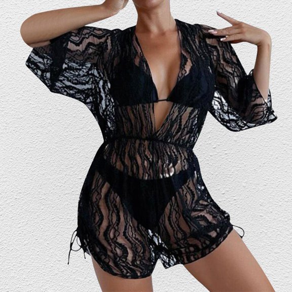 Women Bikini Cute Sport Push Up Swimsuit Mesh Drawstring Swimsuit 3 Piece Swimsuit Women Shorts Suit Leopard Swimsuit Women plus Womens Skirted Swimsuit Bottoms Underwire Bathing Suit Tops for Women