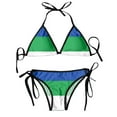 thumbnail image 1 of Women Bikini Set Bra Halter Thong Swimsuit Beachwear Bathing Komi Flag, 1 of 4