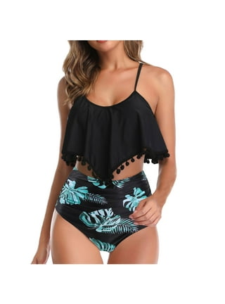 Black pom pom swimsuit hot sale