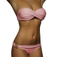 thumbnail image 1 of Women Bikinis Strapless Push Up Padded High Waisted Bottoms Sexy Swimsuit Two Piece Suits Beachwear Brazilian, 1 of 5