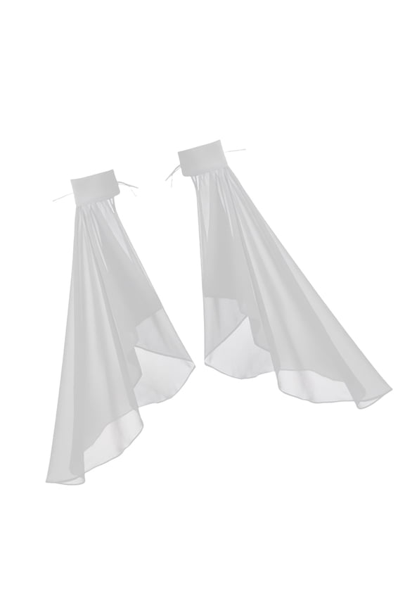 Women Bishop Sleeve Detachable Sheer Sleeve Cuffs for Wedding Gown Dress Bridal False Sleeves Decorative Sleeve
