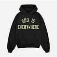 thumbnail image 1 of Women Black Hoodie Faith Graphic Pullover Tops S-3XL, 1 of 4