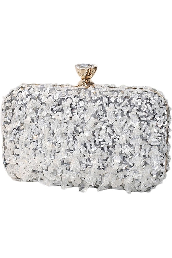 Women Bling Evening Bag Fashion Embroidered Beaded Sequin Clutch Cocktail Wedding Party Purse