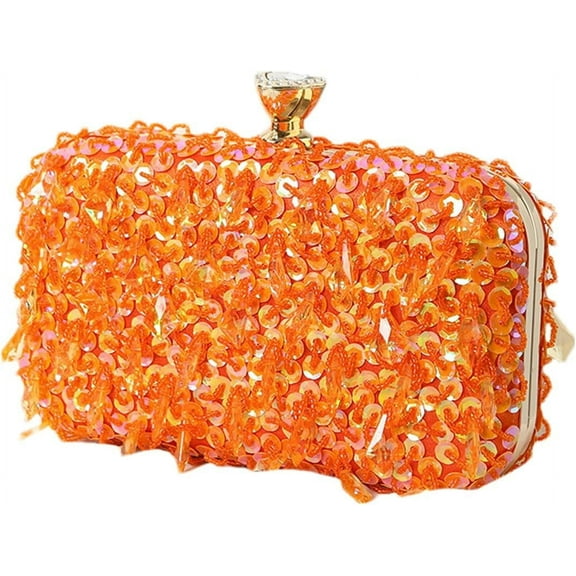 Women Bling Evening Bag Fashion Embroidered Beaded Sequin Clutch Cocktail Wedding Party Purse