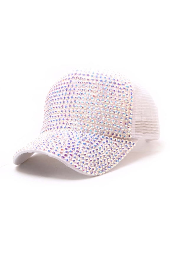 Women Bling Shiny Rhinestones Sun Visor Hat Mesh Cap Sparkle Flag Cap Baseball Cap,Bun Ponytail Sports Baseball Cap Sequin Glitter Dad Hat for Men Women Vintage Plain Trucker Hat Sparkle Sun Cap