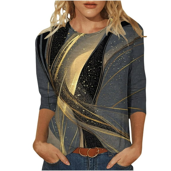 Women Blouse 3/4 Sleeve Petite, Black Blouses for Women Fashion 2026 Womens Workout Top Women Summer Tops Plus Button Down Shirts Green