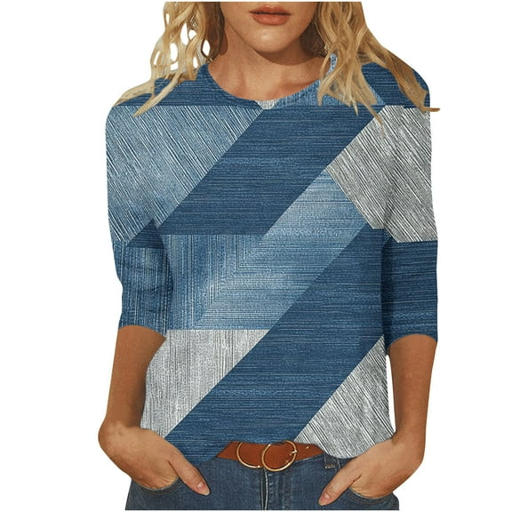 Women Blouse 3/4 Sleeve Petite, Button Down Blouses for Women Plus Size Athletic Tops Women Pack Womens Summer Tops Cotton Buy Again My Orders my orders