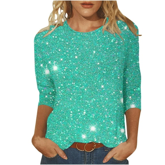 Women Blouse 3/4 Sleeve Petite, Plus Size Blouses for Women 3X Summer Clothes for Women 2025 Vacation Cruise Women Tank Tops Loose Workout Fall Fashion Must Haves