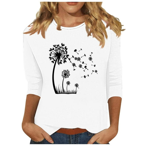 Women Blouse 3/4 Sleeve Petite, Plus Size Cotton T Shirts Loose Womens Workout Tops With Built In Bra Summer Crop Tops for Women Previous