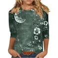 thumbnail image 1 of Women Blouse 3/4 Sleeve Petite, Professional Blouses for Women for Work Women Clothing Tops Women Casual Tops Spring My Orders Past Orders my orders, 1 of 5