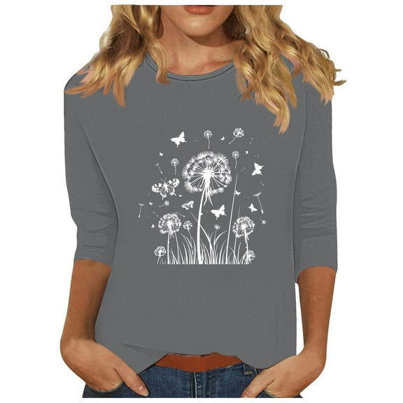 Women Blouse 3/4 Sleeve Petite, Red Shirts for Women Plus Size My Orders Past Orders Womens Summer Tops Casual Stylish Try Before You Buy my orders