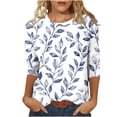 thumbnail image 1 of Women Blouse 3/4 Sleeve Petite, Short Sleeve Shirts for Women Loose Warehouse Today Shipping Womens Summer Tops Cotton Short Sleeve Tunic Tops for Women 3Xl, 1 of 5