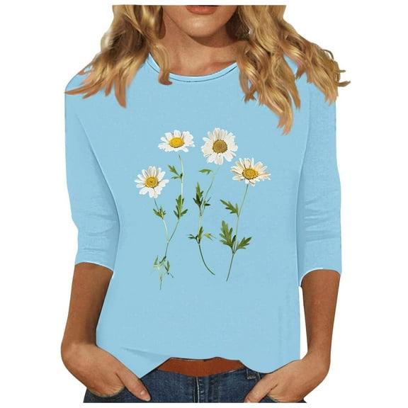 Women Blouse 3/4 Sleeve Petite, Summer Blouses for Women Plus Size Summer Graphic Tees for Women 2025 Women Tank Tops Loose Plus Size My Orders Placed By Me my orders