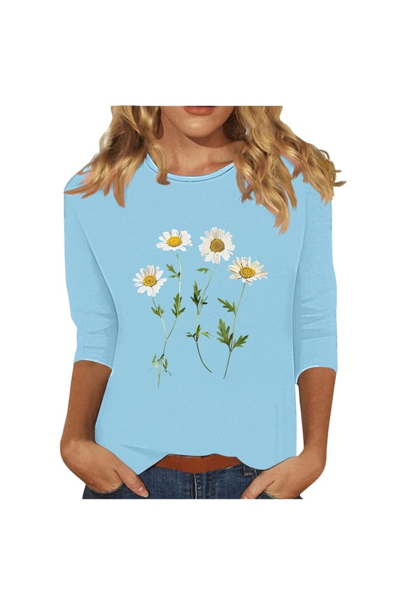Women Blouse 3/4 Sleeve Petite, Summer Blouses for Women Plus Size Summer Graphic Tees for Women 2025 Women Tank Tops Loose Plus Size My Orders Placed By Me my orders