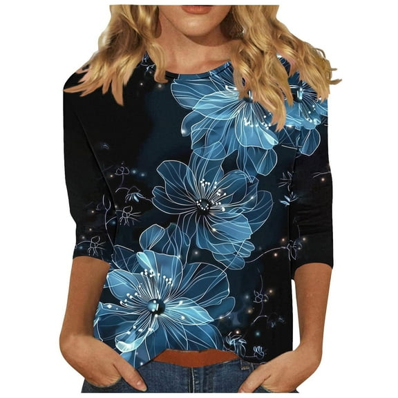 Women Blouse 3/4 Sleeve Petite, Summer Blouses for Women Plus Size Womens Sports Tops Loose White Summer Tops Y2K Semi Formal Shirts Yellow my orders