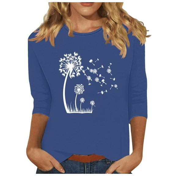 Women Blouse 3/4 Sleeve Petite, T Shirts Loose Sleeveless Tops For Women Blue White Summer Tops for Women 2025 Short Sleeve Button Up Shirts for Women Print my orders