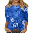 thumbnail image 1 of Women Blouse 3/4 Sleeve Petite, Tshirts Shirts Funny Graphic T-Shirt Womens Summer Shirts with Sleeves Women Short Sleeve Tops Cotton Previous Orders my orders, 1 of 5