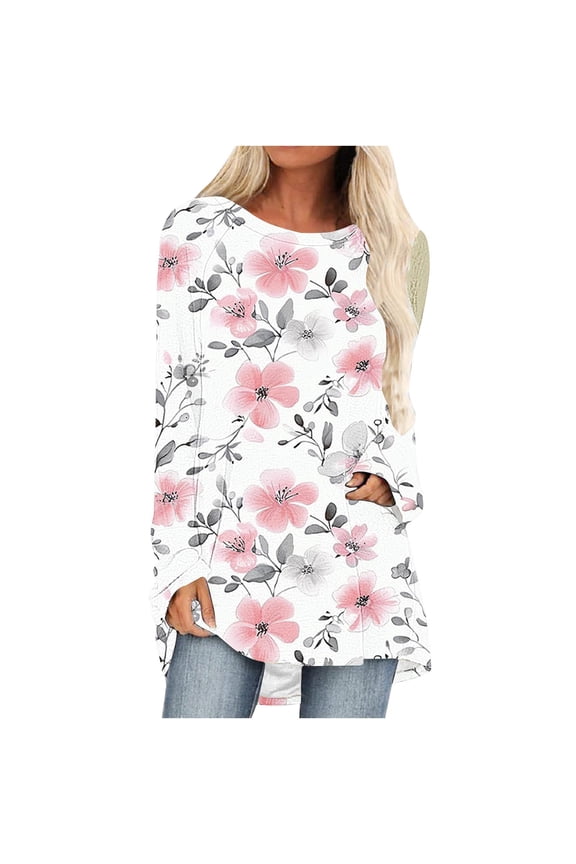 Women Blouse 3/4 Sleeve Petite, Women Blouses and Tops Fashion Plus Size Drop Shoulder Longline Womens Summer Tops Dressy Casual 2025 Try Before You Buy Womens Clothing my orders