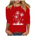 thumbnail image 1 of Women Blouse 3/4 Sleeve Petite, Womens T Shirts Graphic Animals Basic Tees Fitted Pack Dressy Summer Tops for Women Over 50 Short Sleeve Tunic Tops for Women 2025 my orders, 1 of 4