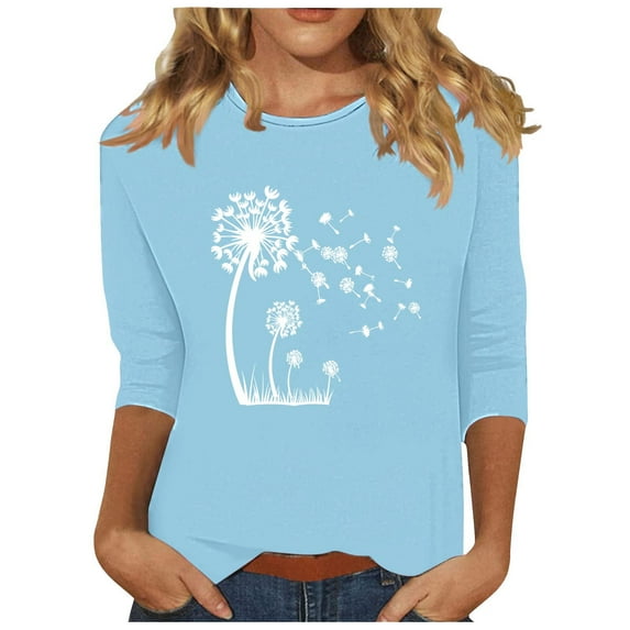 Women Blouse 3/4 Sleeve Petite, Womens T Shirts Graphic Funny Casual Summer Clothes for Women Over 50 Womens Summer Tops Casual With Sleeves Short Sleeve Tunic Tops for Women 3Xl my orders