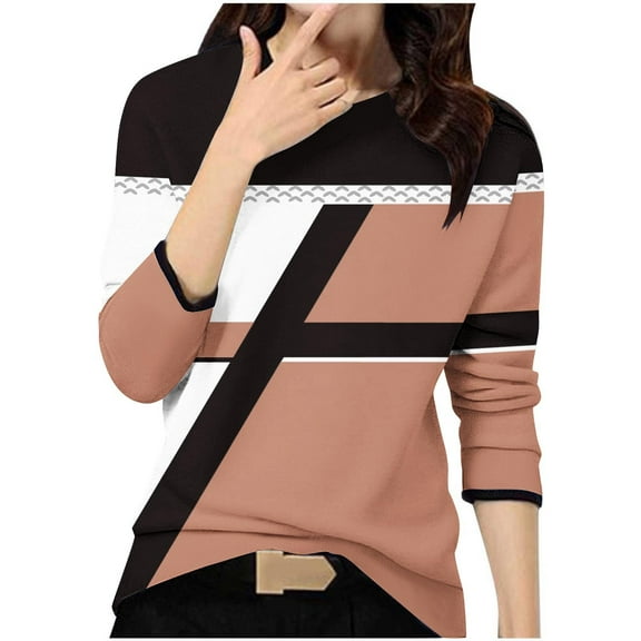 Women Blouse 3/4 Sleeve Petite, Womens T Shirts Loose Cotton Basic Tees Fitted Pack Women Summer Tops Plus Warehouse Today Shipping