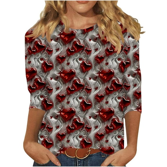 Women Blouse 3/4 Sleeve Petite, Work Out Shirts Gym Loose Cotton Hide Belly Tunic 2026 Summer Womens Summer Tops Cotton Short Sleeve Tunic Tops for Women 3Xl